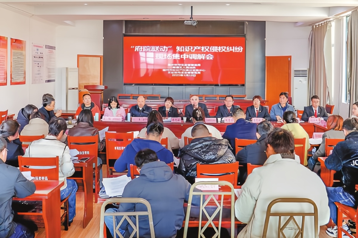 58件知識產(chǎn)權(quán)糾紛一天案結(jié)事了