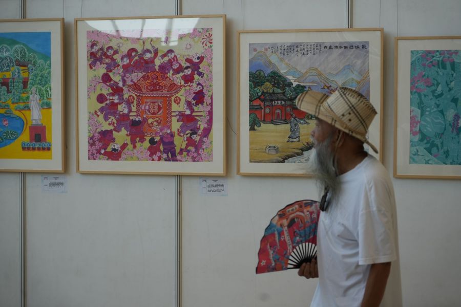 全國（黃岡）農民畫展作品