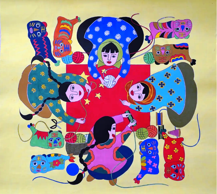 全國（黃岡）農民畫展作品