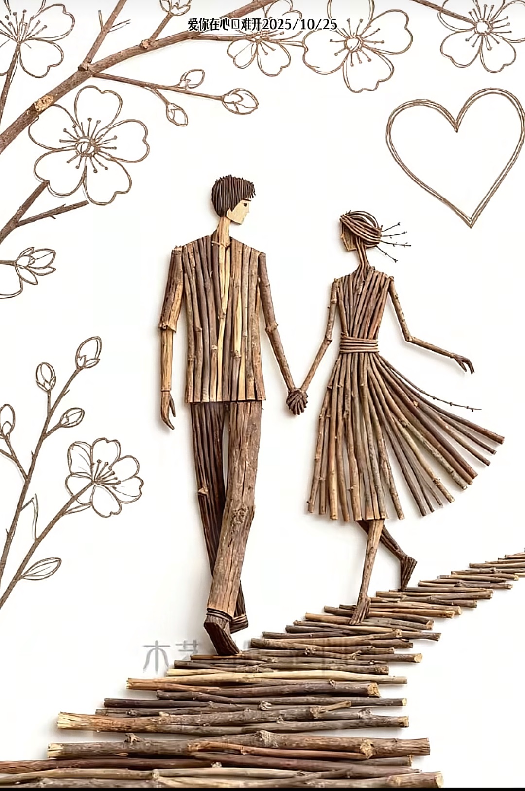 樹枝畫藝術(shù)欣賞