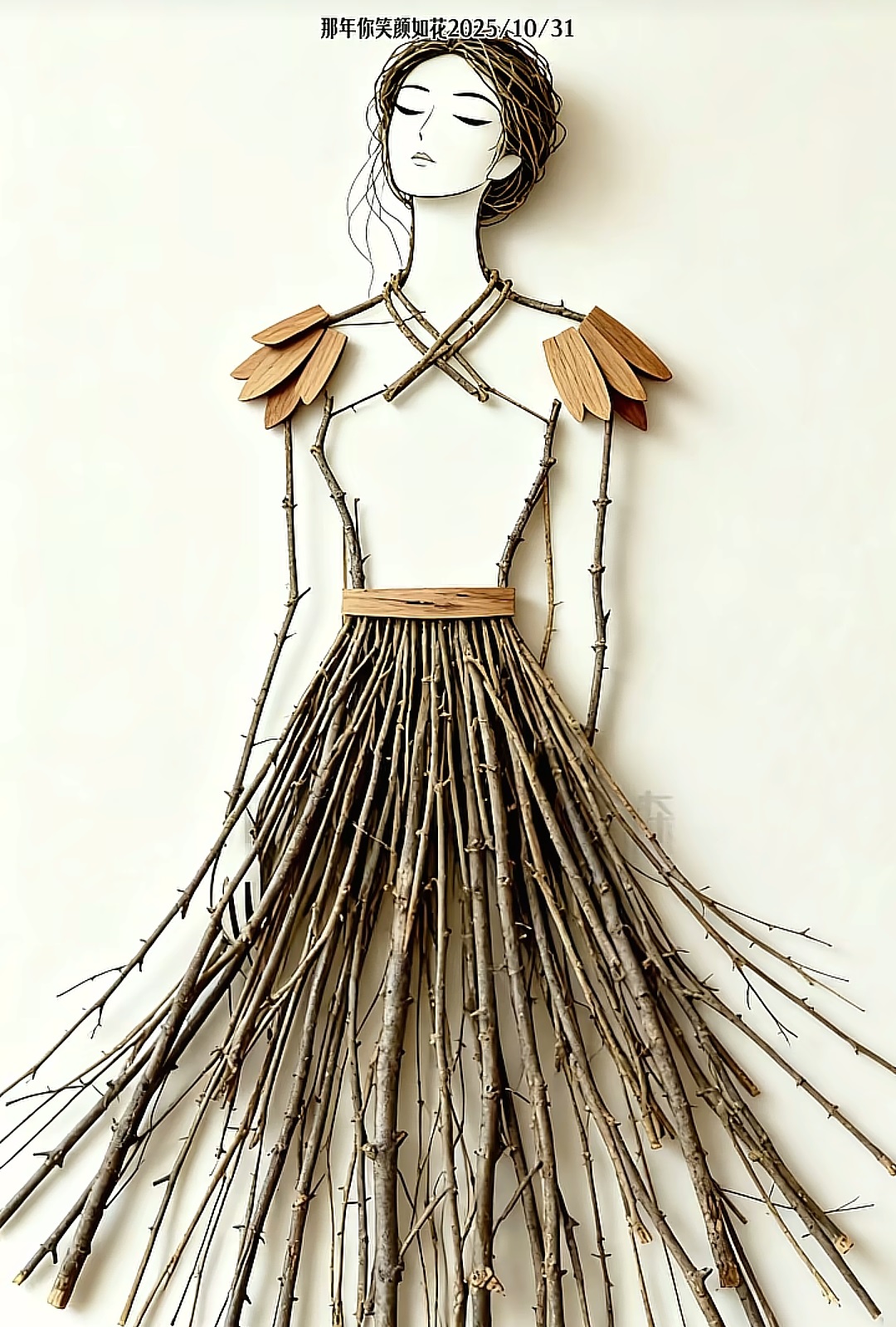 樹枝畫藝術(shù)欣賞