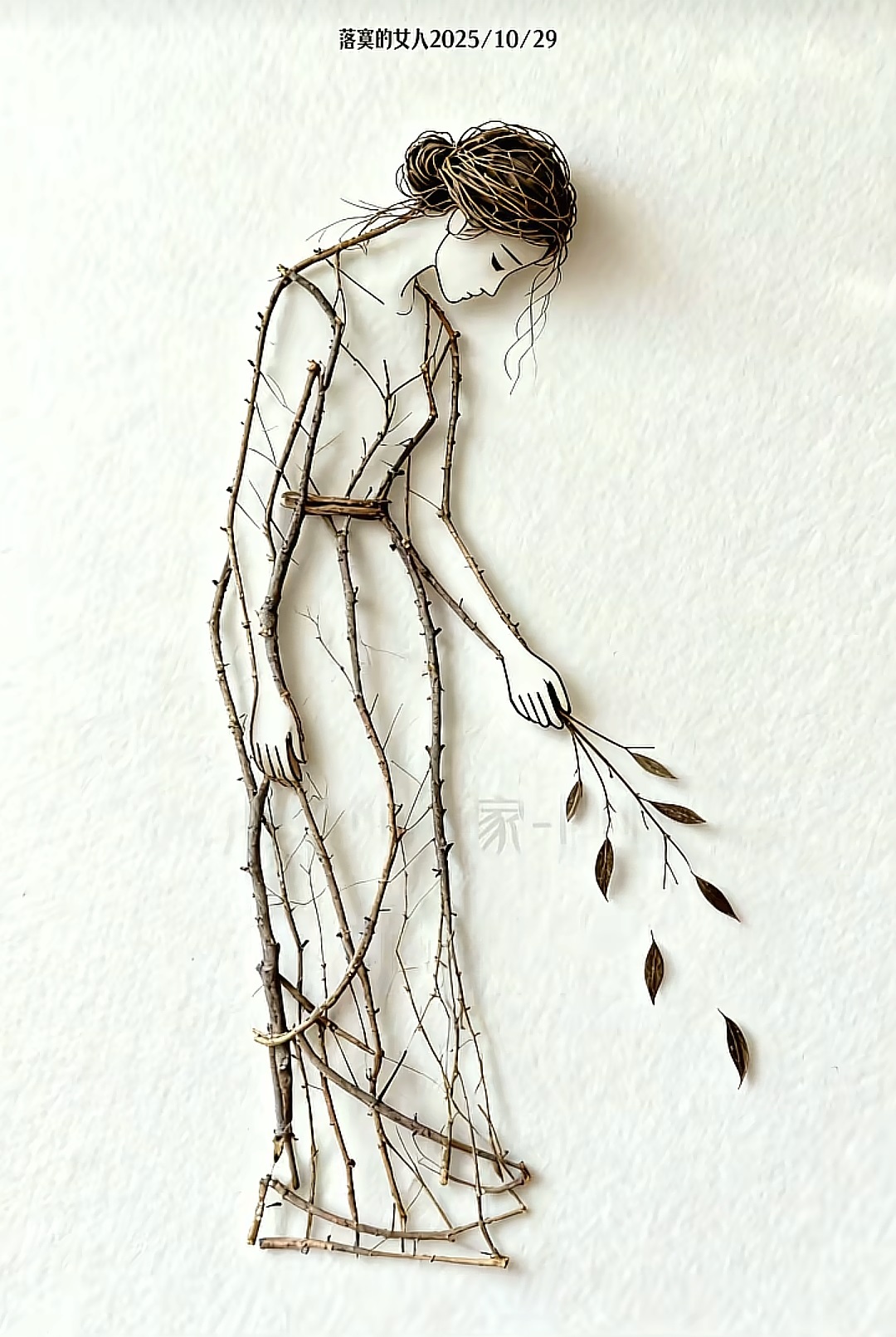 樹枝畫藝術(shù)欣賞