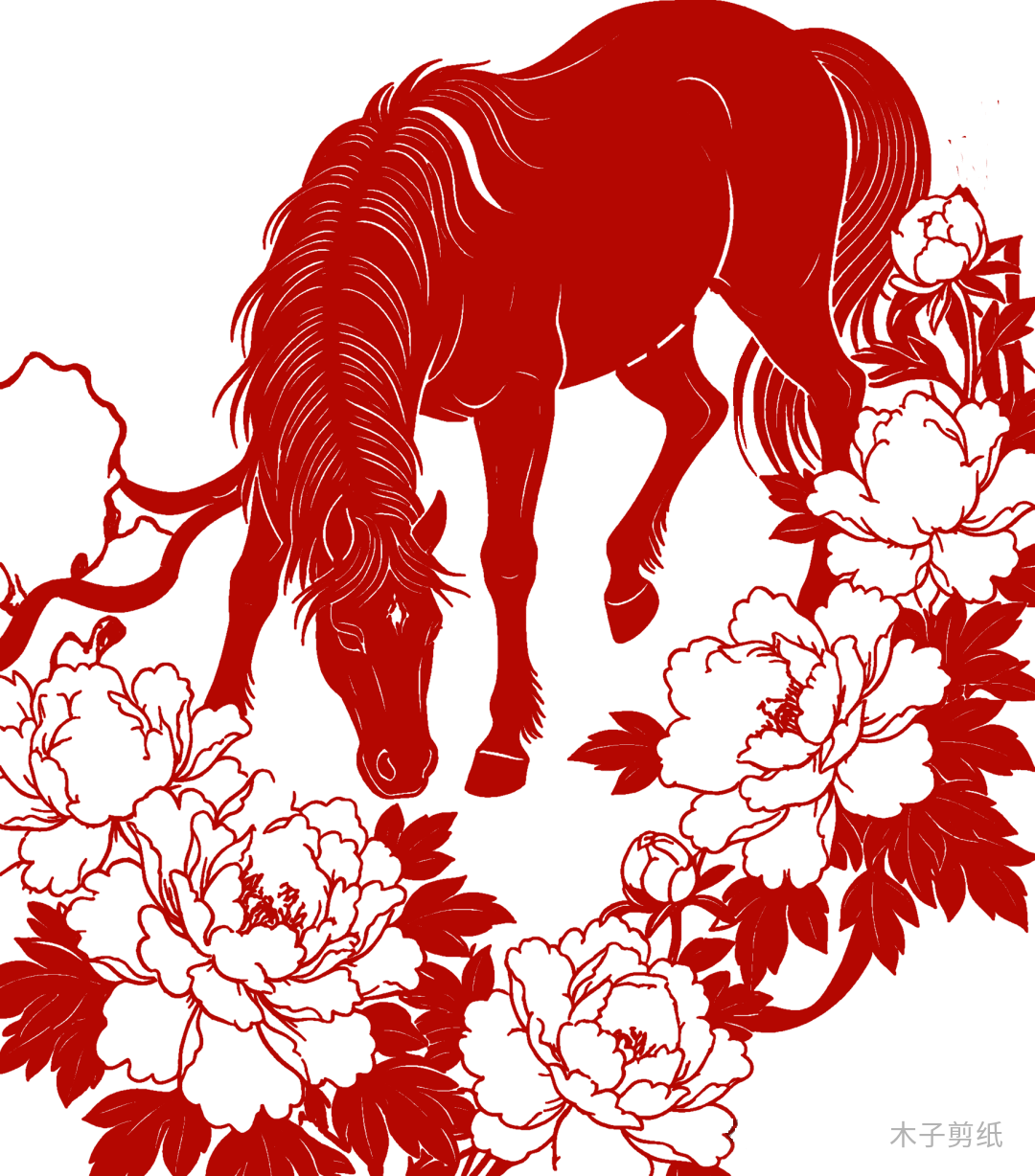 迎世界馬年，賞紅馬剪紙作品